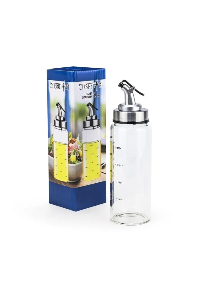 Cuisine Art Borosilicate Glass Oil Dispenser 250Ml Transparent